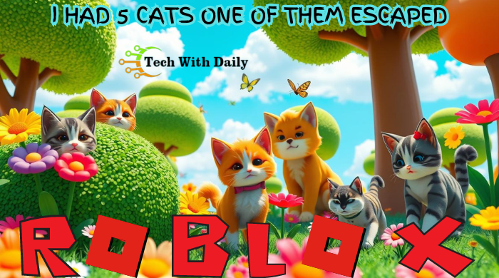 i had 5 cats one of them escaped roblox