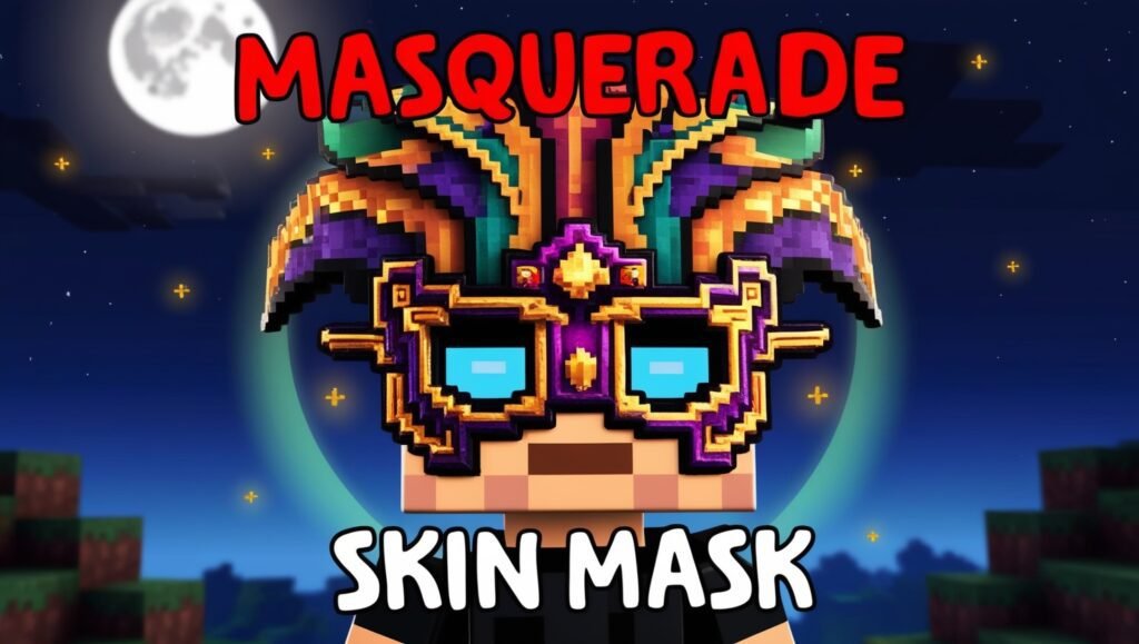 Masquerade Minecraft Skin Mask for Roleplay and Immersion