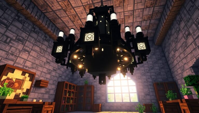 Black Chandelier Minecraft: How to Craft It Step-by-Step