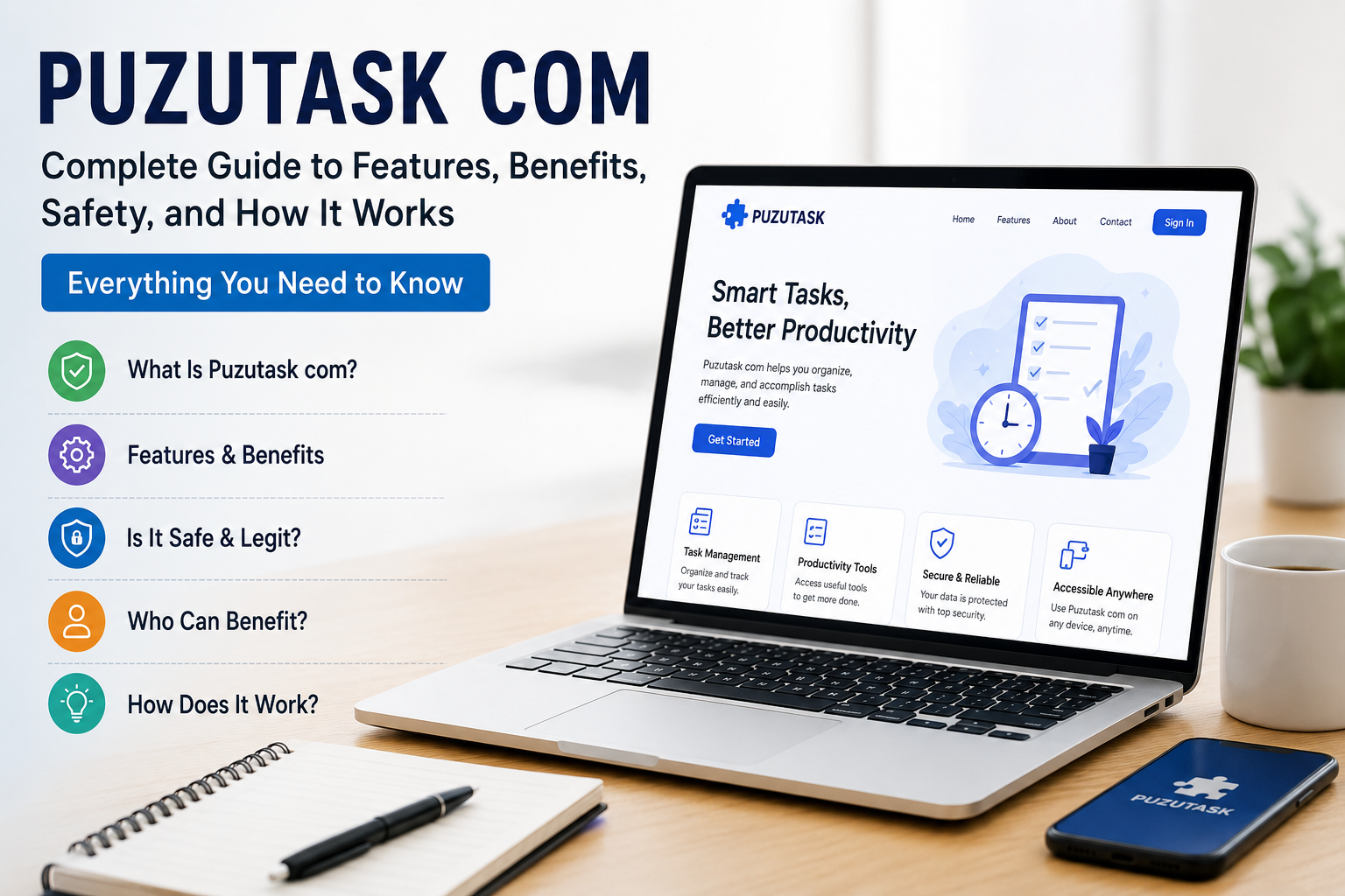 Puzutask com